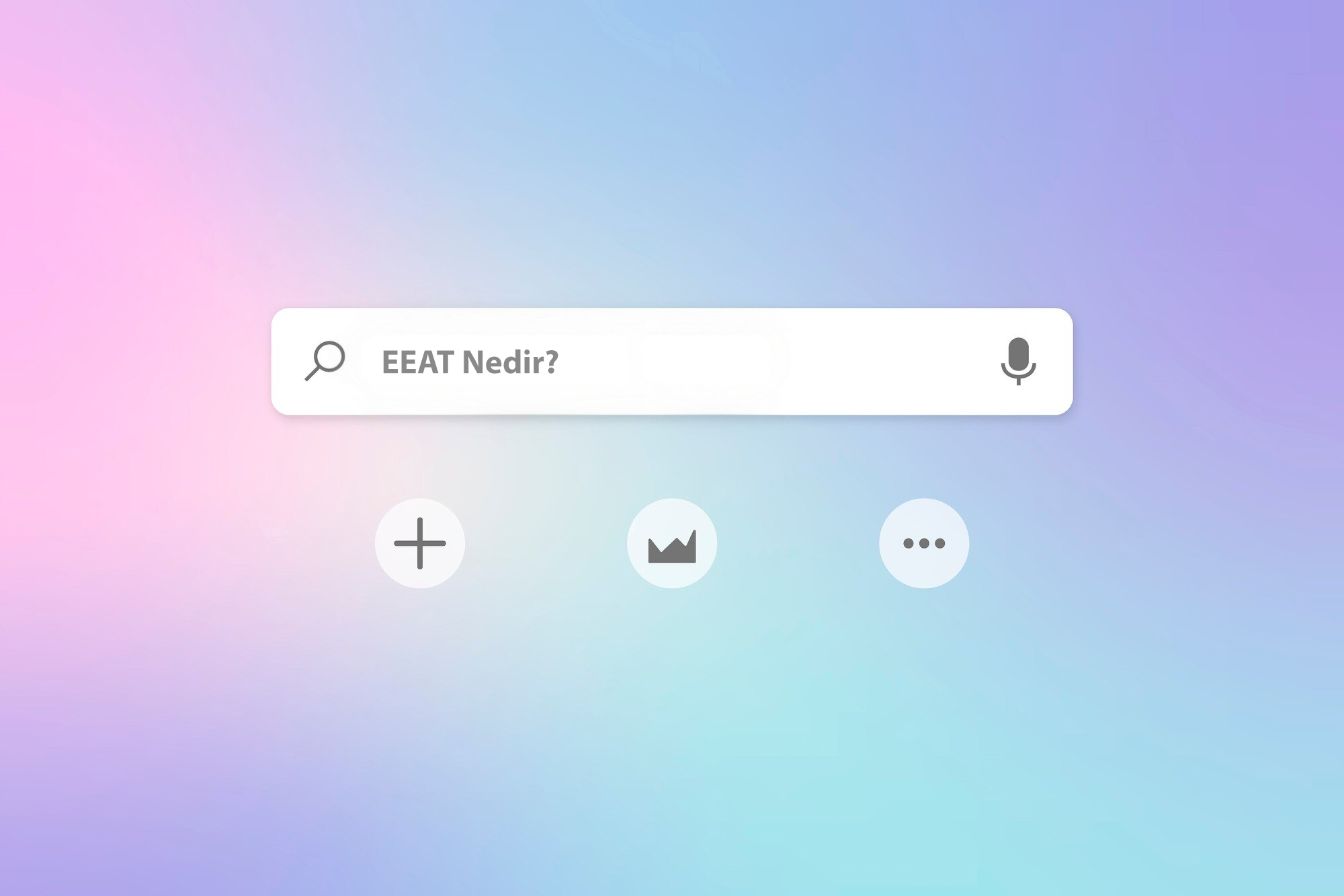 üzerinde eeat'i nedir yazan bir arama çubupu görseli